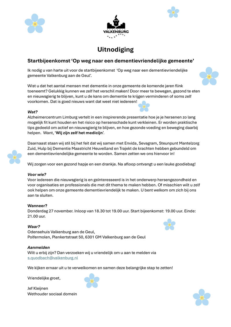 dementie vriendelijke gemeente